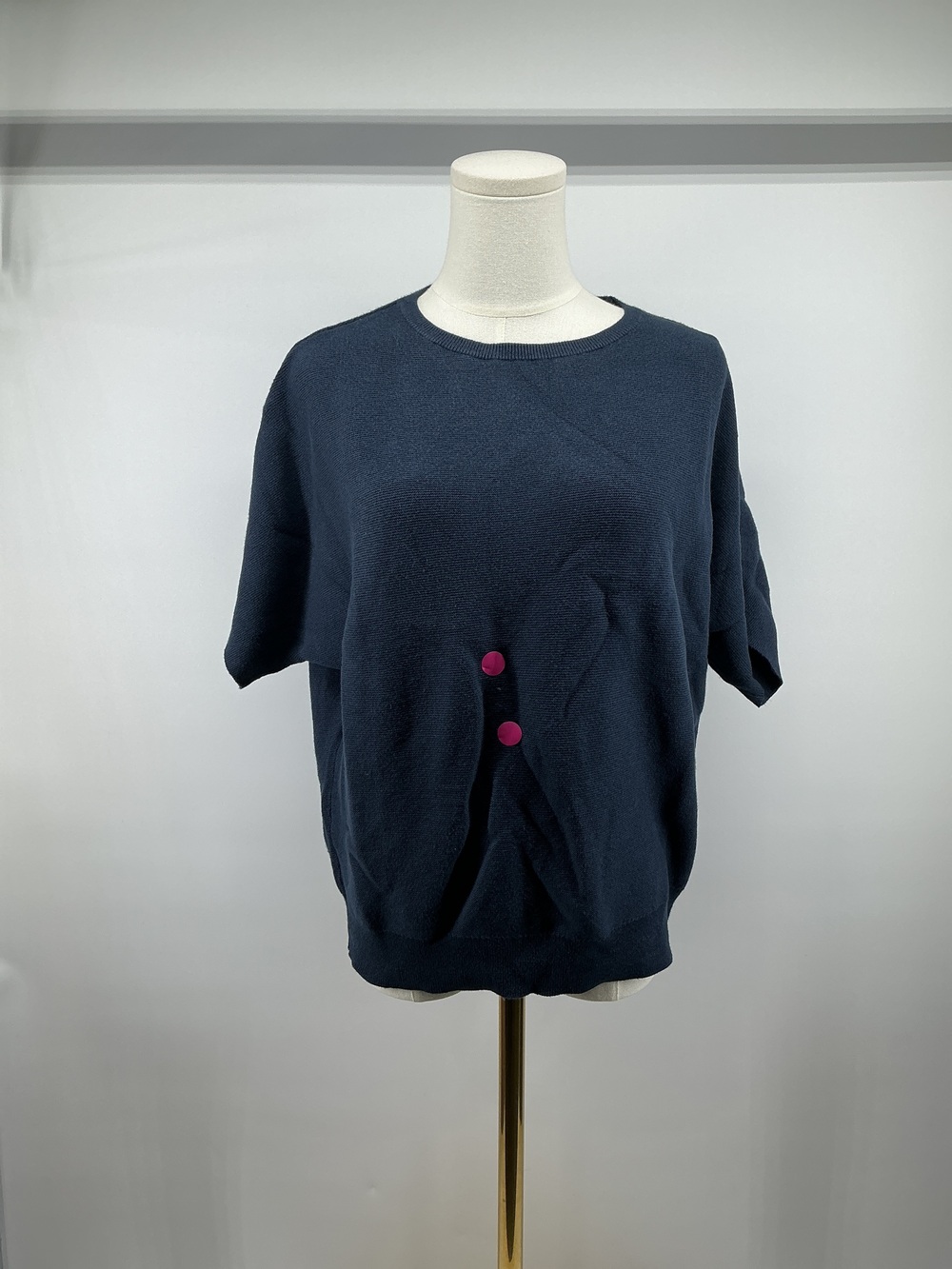 Lightweight Cotton Cashmere Link-Stitch Dolman Sweater